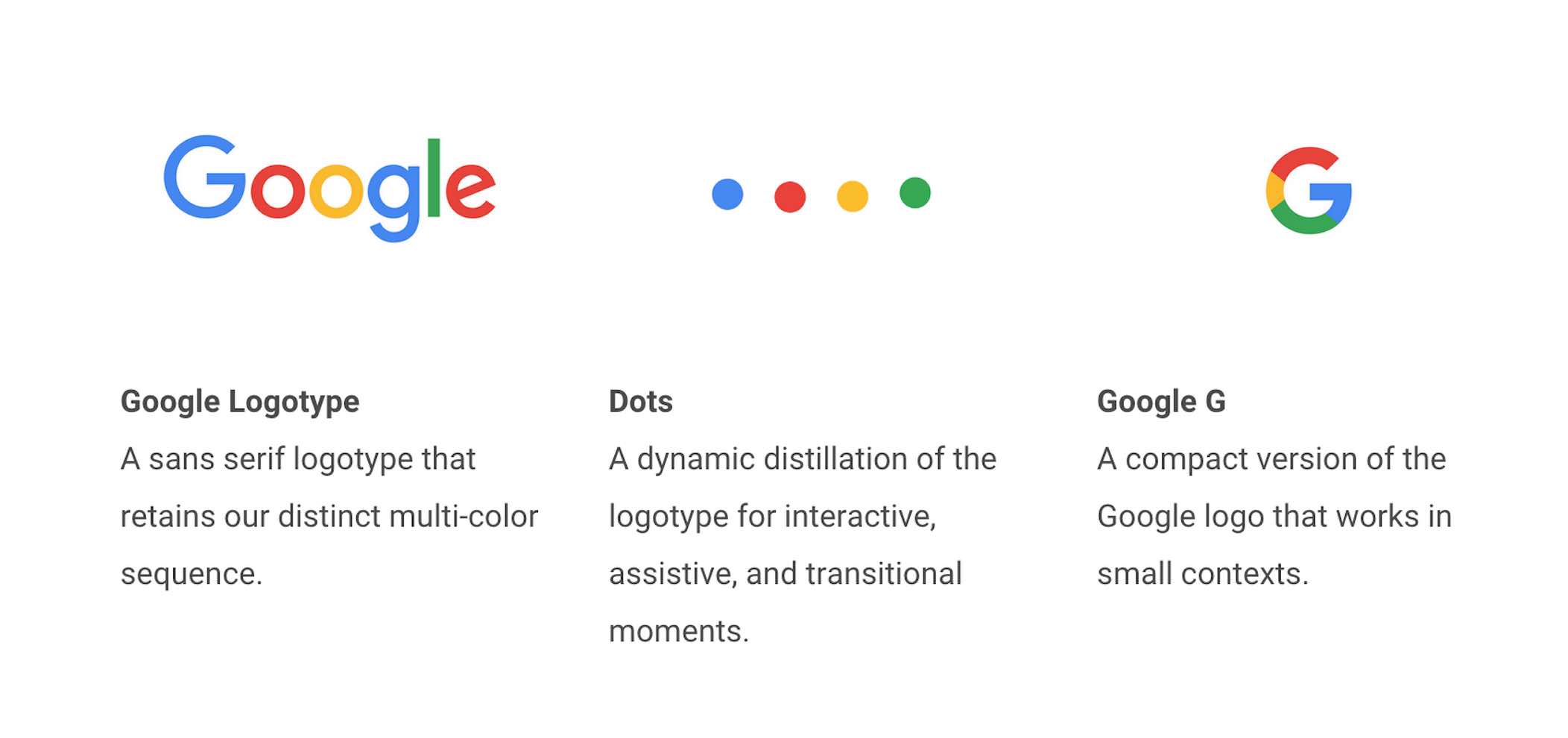 Google logo elements